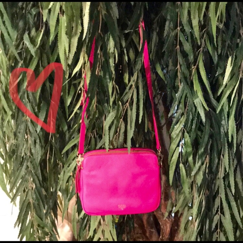 Fossil Sydney Crossbody- Fuchsia Pink